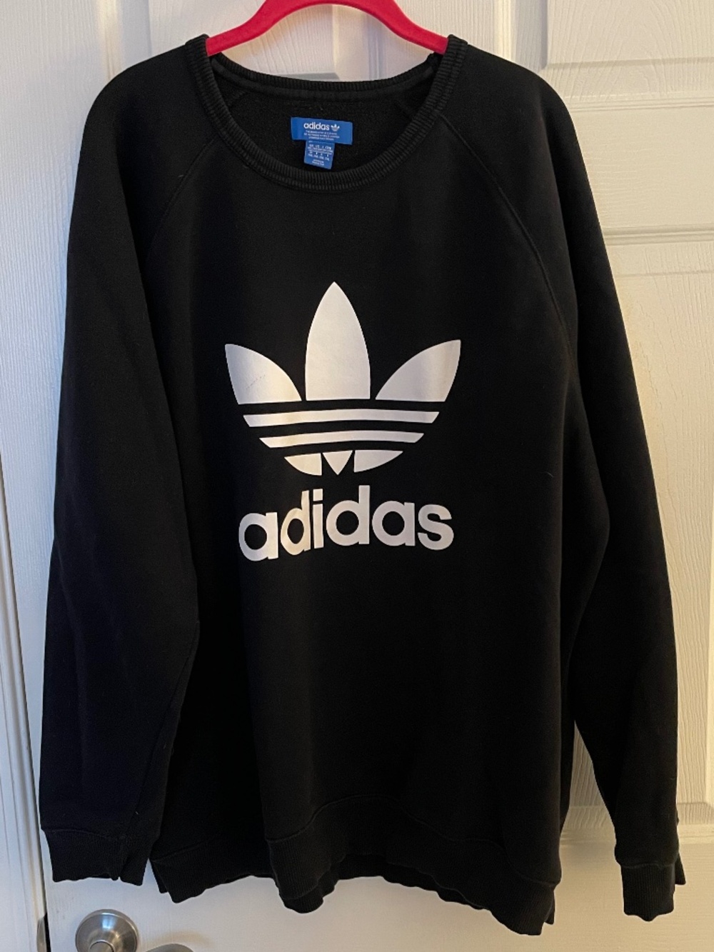 Adidas Oversized Sweatshirt Women's Size 2XL Black